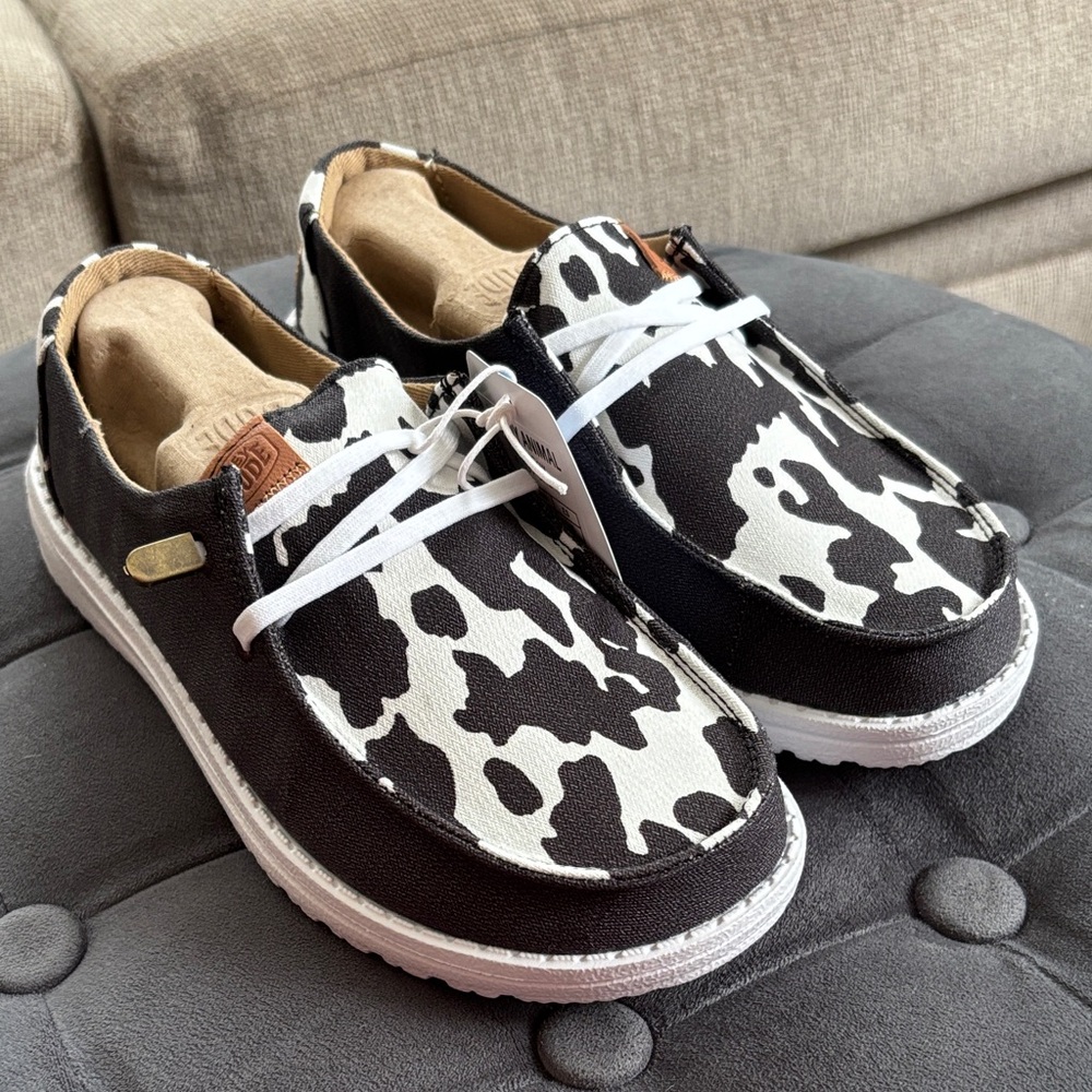 Women’s Hey Dude cow print